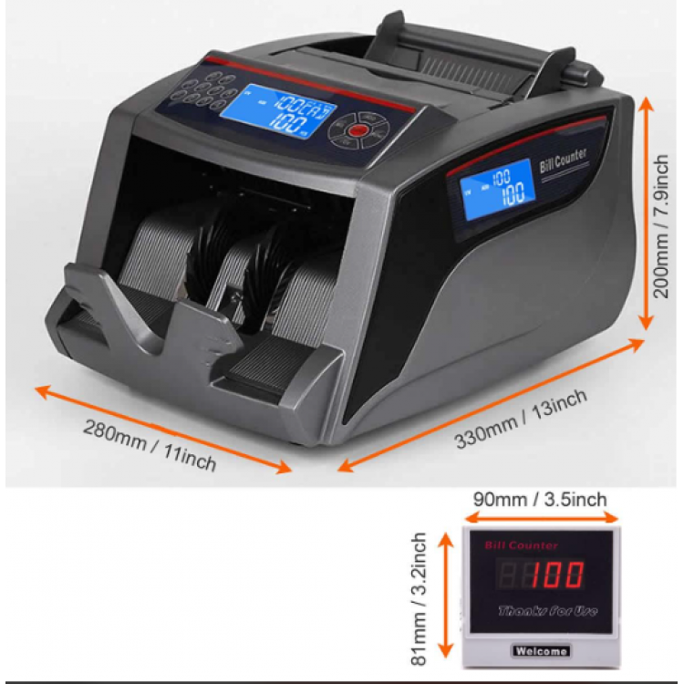 Банкнотоброячна машина с цветен LCD дисплей