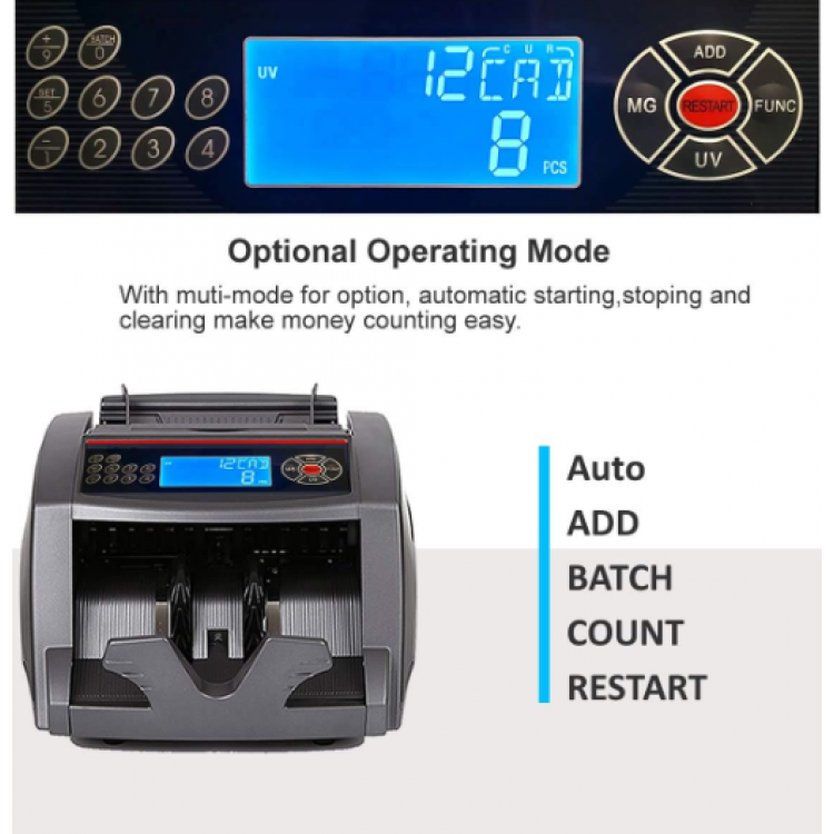 Банкнотоброячна машина с цветен LCD дисплей