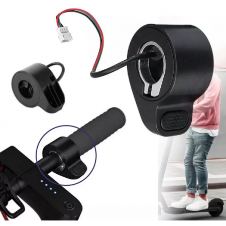 Бутон палец за подаване на газ на електрическа тротинетка Xiaomi Mijia M365/M365 Pro, 65x45x28 мм черен