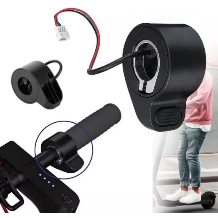 Бутон палец за подаване на газ на електрическа тротинетка Xiaomi Mijia M365/M365 Pro, 65x45x28 мм черен