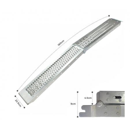 2 Броя сгъваеми двойни метални рампи 400кг за АТВ бъги 2 Броя сгъваеми двойни метални рампи 400кг за АТВ бъги