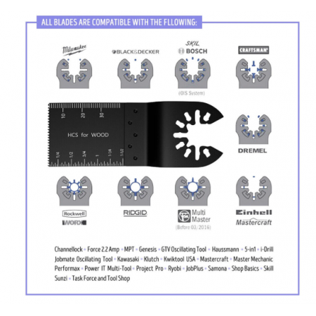 50 броя ножове нож за метал и дърво за мултифункционален инструмент 34 mm 3.4 cm