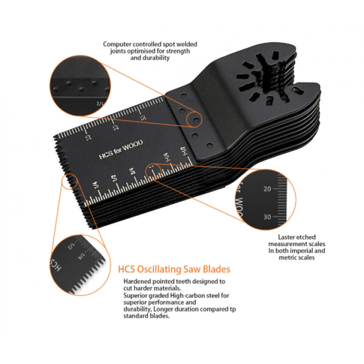 50 броя ножове нож за метал и дърво за мултифункционален инструмент 34 mm 3.4 cm 50 броя ножове нож за метал и дърво за мултифункционален инструмент 34 mm 3.4 cm