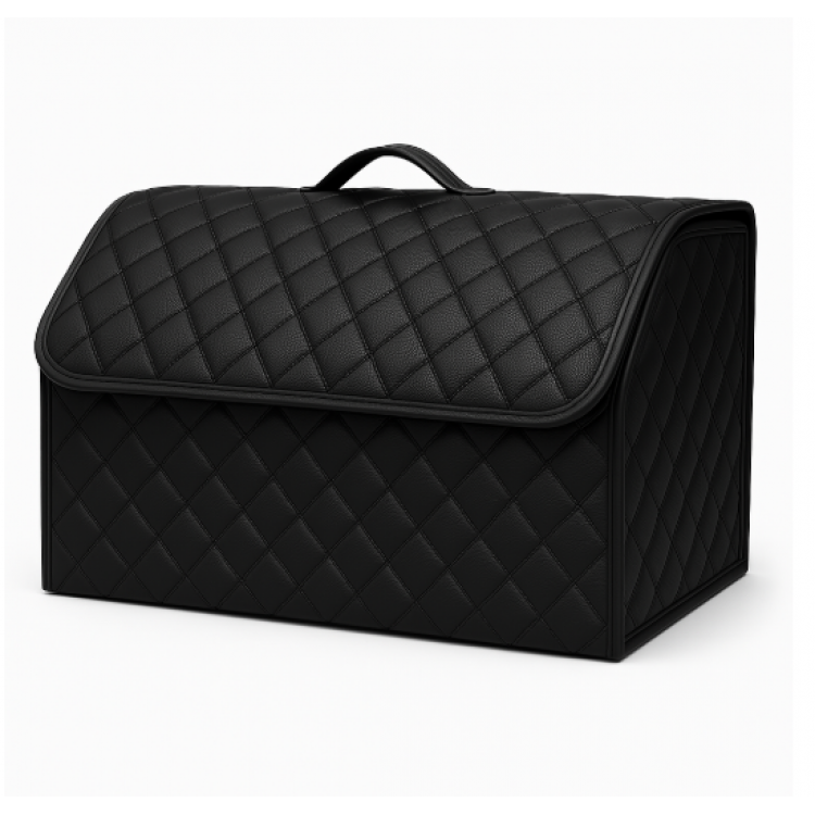 Луксозен кожен органайзер за багажник сгъваема кутия за съхранение 66x30x30 см Луксозен кожен органайзер за багажник сгъваема кутия за съхранение 66x30x30 см