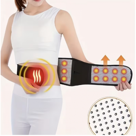 Лумбален колан с турмалин и магнити, регулируем, унисекс - размер XL, 113 cm, черен цвят Лумбален колан с турмалин и магнити, регулируем, унисекс - размер XL, 113 cm, черен цвят