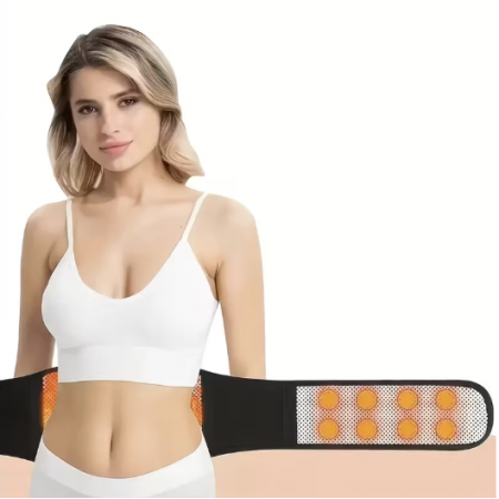 Лумбален колан с турмалин и магнити, регулируем, унисекс - размер XL, 113 cm, черен цвят Лумбален колан с турмалин и магнити, регулируем, унисекс - размер XL, 113 cm, черен цвят