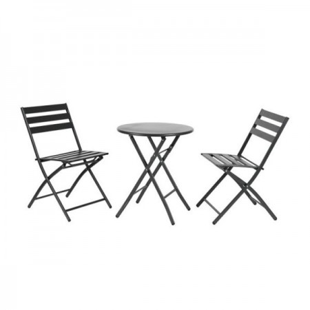 Метален Сет 3 части MY GARDEN SC-131 grey, 2 стола- 45х58х81см. + 1 маса, 60х70с Метален Сет 3 части MY GARDEN SC-131 grey, 2 стола- 45х58х81см. + 1 маса, 60х70с