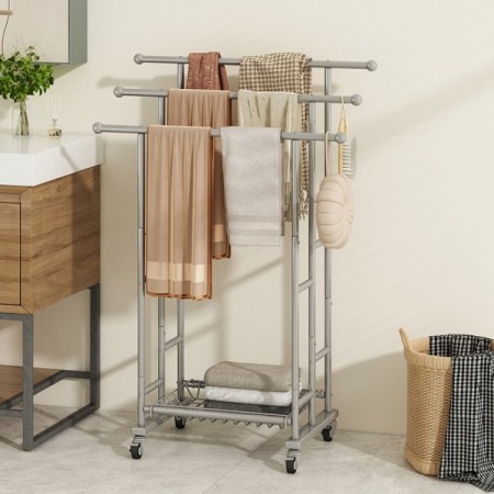 Мобилна закачалка 67х32х99 см сива