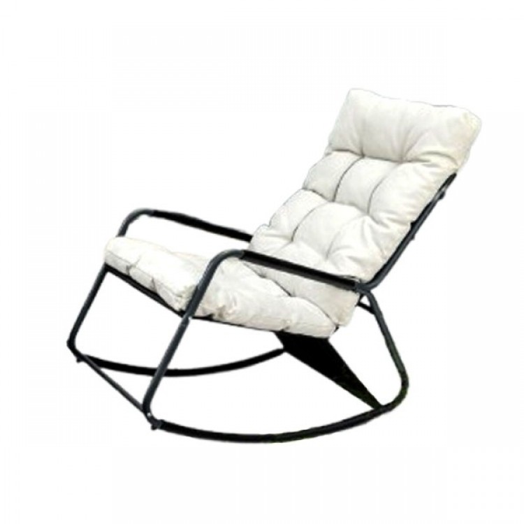 Люлеещ се шезлонг MY GARDEN Carmo G62026 Grey, размер: 110х58х92, цвят: сив със сива възглавница