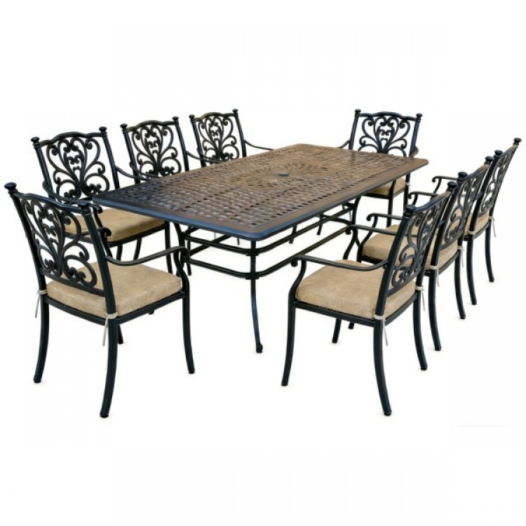 Алуминиева маса DS-ML213112TT Cast aluminium (за 8 човека), 213х112х73см., черна Алуминиева маса DS-ML213112TT Cast aluminium (за 8 човека), 213х112х73см., черна