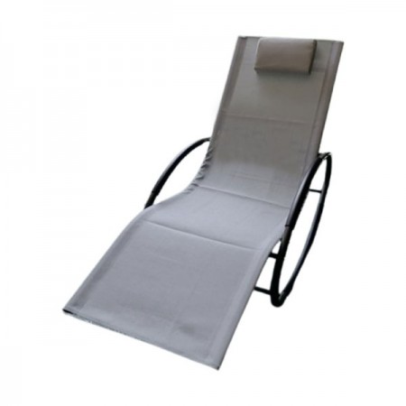 Люлеещ се шезлонг MY GARDEN G62006 Carmo, 153х63х80.5 см, Grey