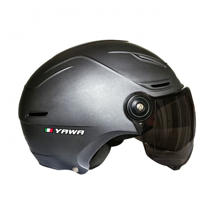 Каска за мотор - PA523 С Визьор - Сиво