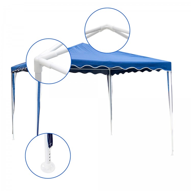 Шатра Muhler G1015 300x300xH250cm, синя