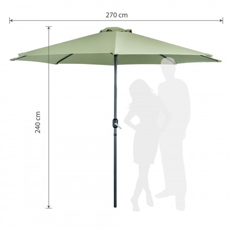 Градински чадър Muhler 270x240 cm