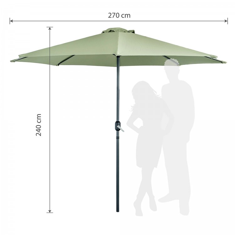 Градински чадър Muhler 270x240 cm