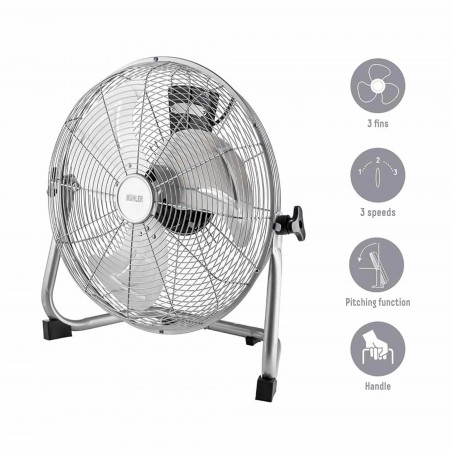 Вентилатор подов 20'' Muhler FM-2013, 120W, индустриален, метален