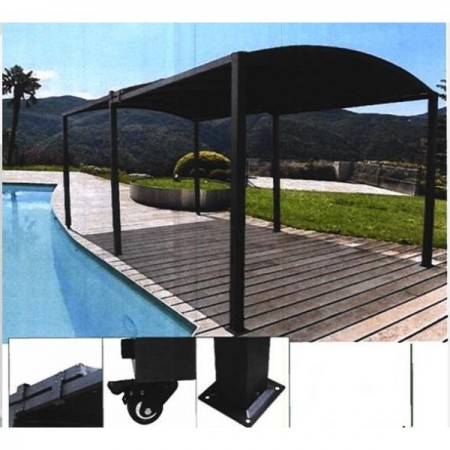 Навес за кола с покрив от полиестер MY GARDEN TLC225-A, разтегаем, 3х3/3х5.35м.