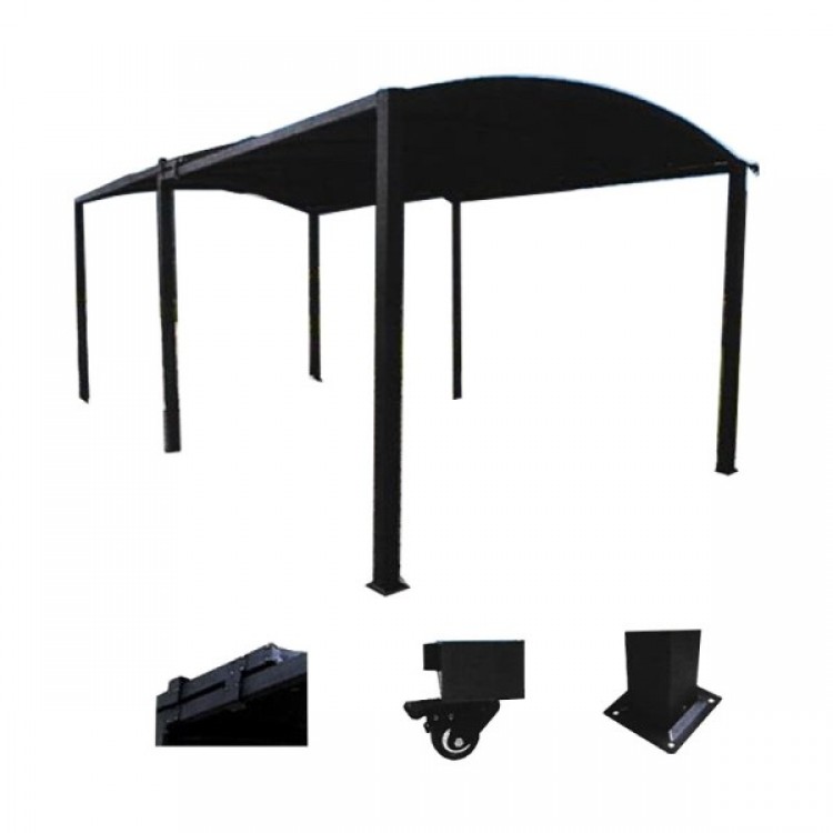 Навес за кола с покрив от полиестер MY GARDEN TLC225-A, разтегаем, 3х3/3х5.35м.