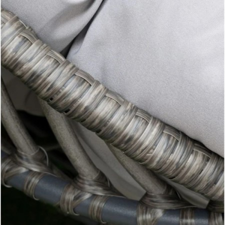 Градински ратанов сет от 3 части My Garden RS-2007 - 2бр. Столове с възглавници, 1бр. Маса