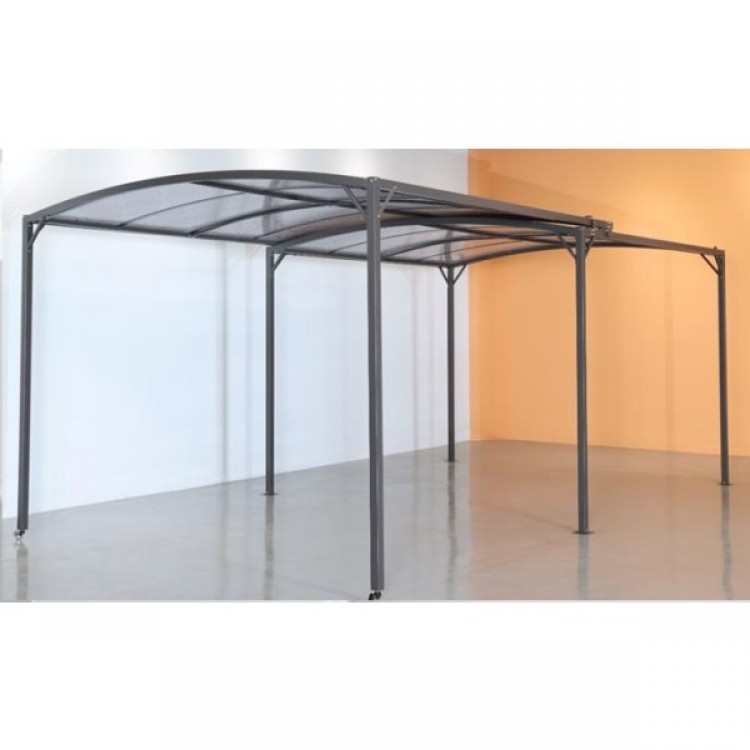 Навес за кола с покрив от поликарбонат MY GARDEN TLC224, разтегаем, 3х3/3х5.35м.