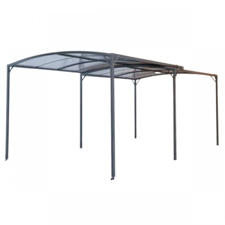 Навес за кола с покрив от поликарбонат MY GARDEN TLC224, разтегаем, 3х3/3х5.35м.