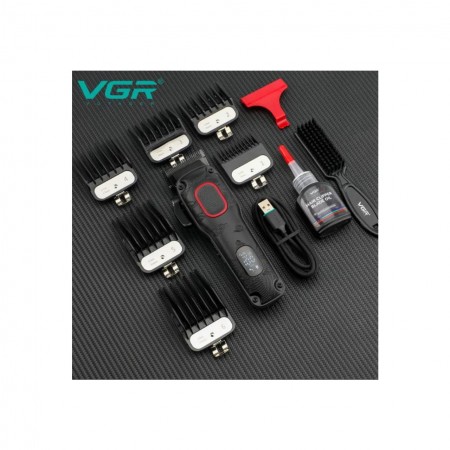 VGR V-016 Професионална машинка за подстригване с LED дисплей и USB-C