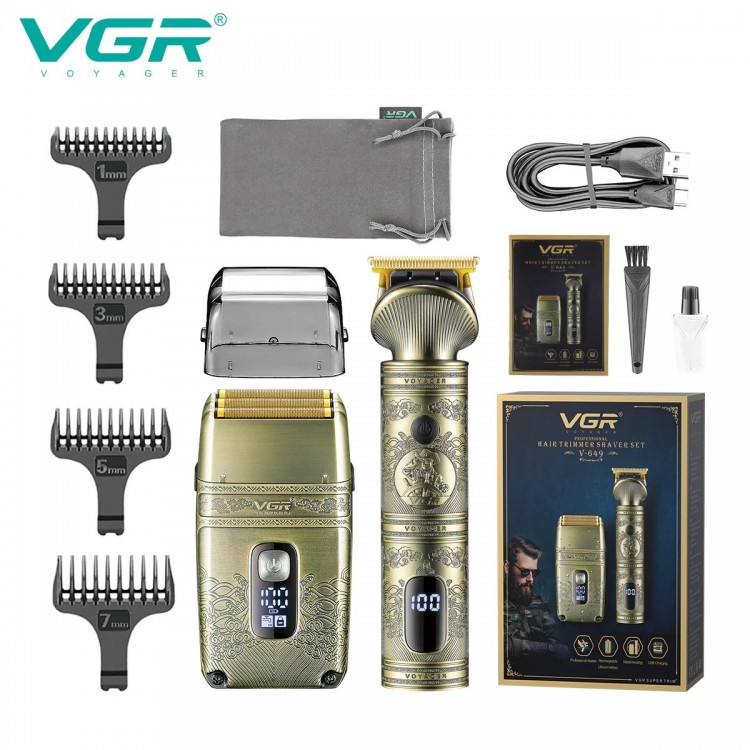Комплект 2в1 за подстригване и бръснене VGR V-649 Комплект 2в1 за подстригване и бръснене VGR V-649