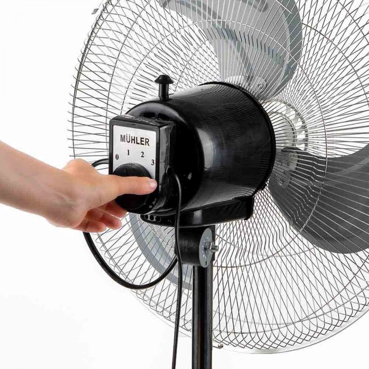 Вентилатор на стойка 18''Muhler FM-8138D 3в1, 70W, индустриален, на стойка, стена, под Вентилатор на стойка 18''Muhler FM-8138D 3в1, 70W, индустриален, на стойка, стена, под
