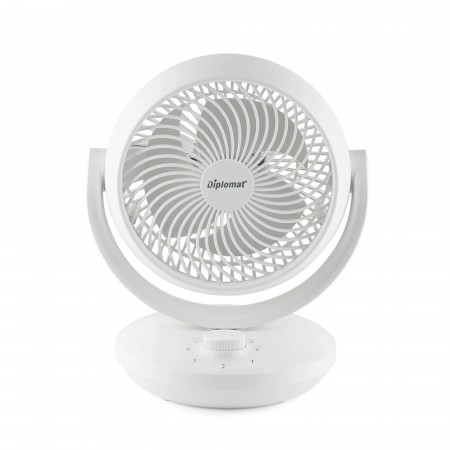 Вентилатор настолен 8'' Diplomat DFX-636, 50W, 3D циркулация, механично управление