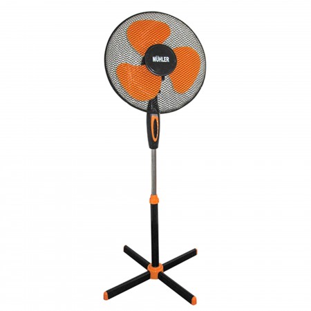 Вентилатор на стойка 16''Muhler FM-5070, 40W, черно-оранжево Вентилатор на стойка 16''Muhler FM-5070, 40W, черно-оранжево