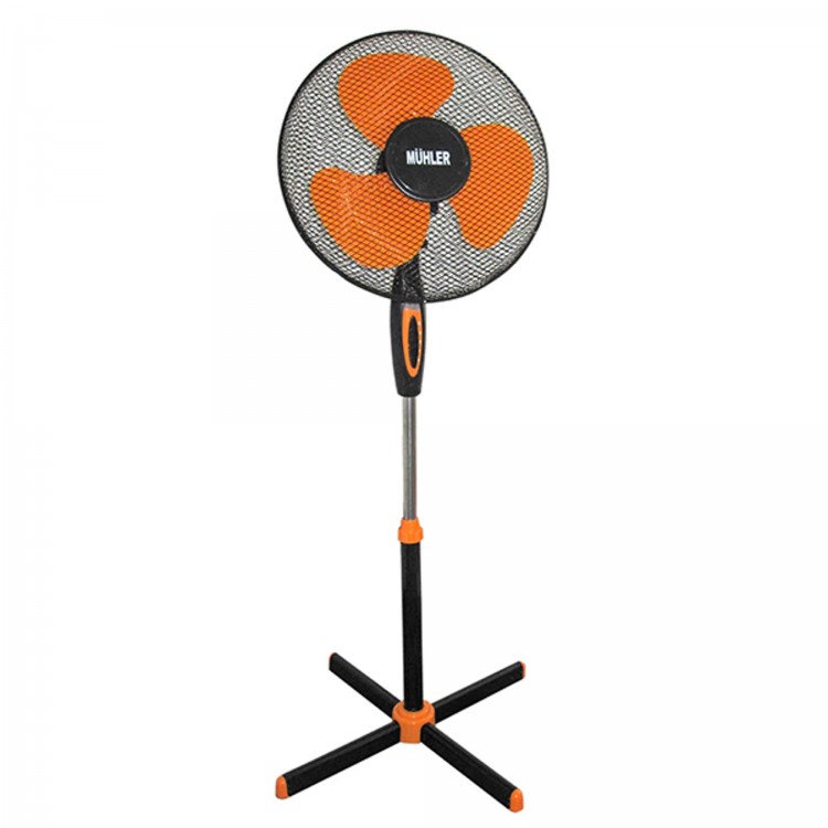 Вентилатор на стойка 16''Muhler FM-5070, 40W, черно-оранжево