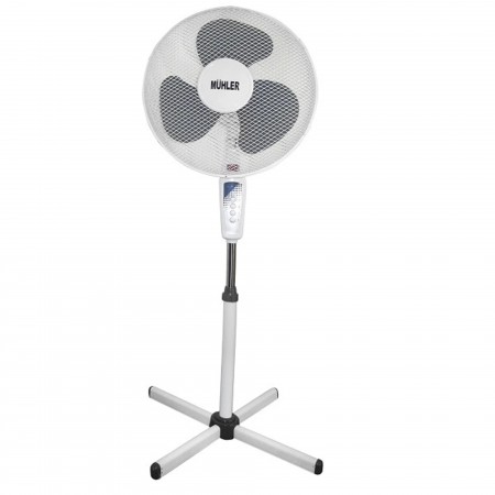 Вентилатор на стойка 16''Muhler FM-4040, 40W, бяло-сиво Вентилатор на стойка 16''Muhler FM-4040, 40W, бяло-сиво