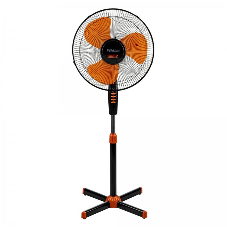 Вентилатор на стойка 16'' Perfect FM-3235, 40W, черно-оранжево