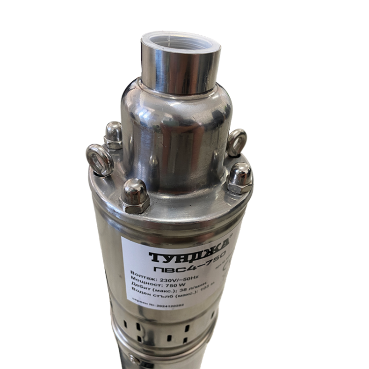 Помпа потопяема сондажна с поплавък ТУНДЖА ПВС4П-750 750W 1"