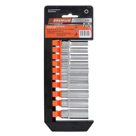 ВЛОЖКИ 1/4'' ДЪЛГИ PREMIUM 10 бр. КОМПЛЕКТ