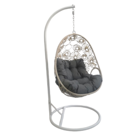 Висящ ратанов стол с възглавници MY GARDEN D088, цвят 6023, 150 кг