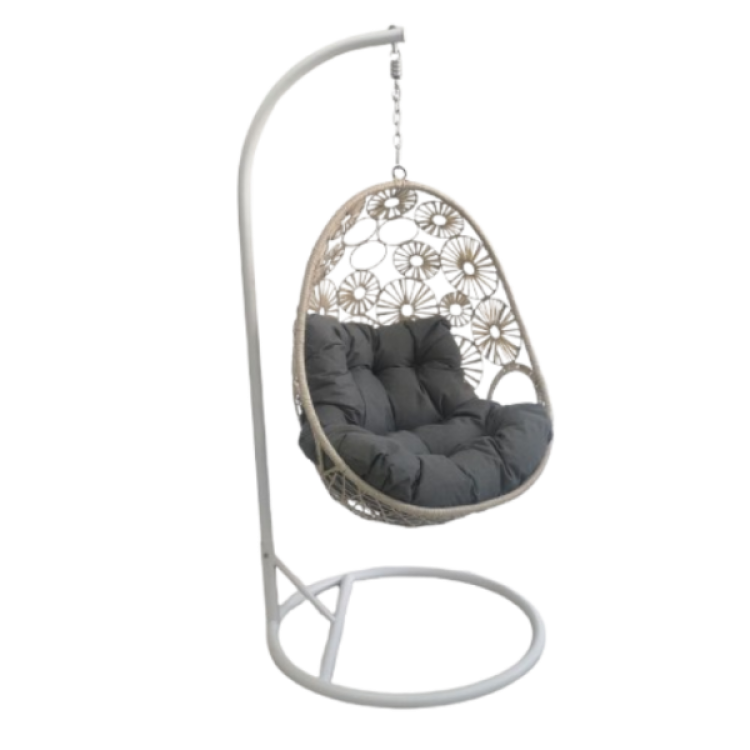 Висящ ратанов стол с възглавници MY GARDEN D088, цвят 6023, 150 кг