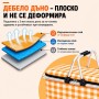 Сгъваема термоизолираща пикник кошница - 30L с алуминиева рамка и подсилено дъно за къмпинг, плаж и пазаруване Сгъваема термоизолираща пикник кошница - 30L с алуминиева рамка и подсилено дъно за къмпинг, плаж и пазаруване