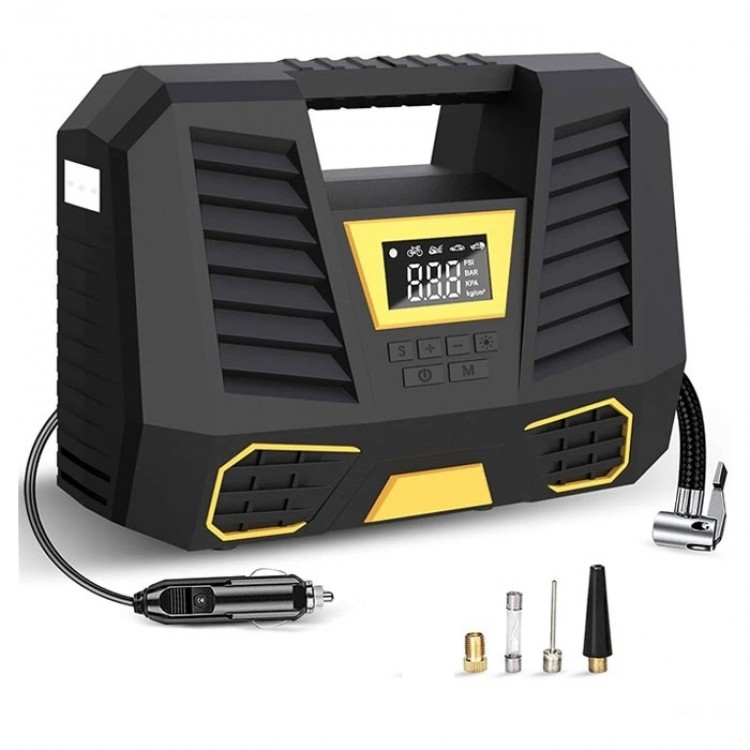 Компресор дигитален за гуми 12V - T146 Компресор дигитален за гуми 12V - T146