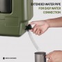 Туба за вода 30L с кранче и дозатор за сапун – за къмпинг, каравана и пикник Туба за вода 30L с кранче и дозатор за сапун – за къмпинг, каравана и пикник