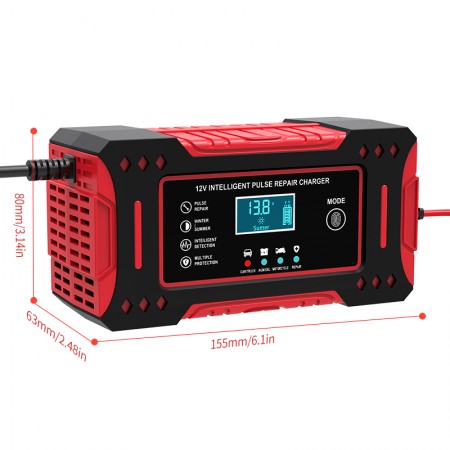 Интелигентно зарядно за акумулатори 12V с LCD дисплей Интелигентно зарядно за акумулатори 12V с LCD дисплей