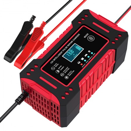 Интелигентно зарядно за акумулатори 12V с LCD дисплей Интелигентно зарядно за акумулатори 12V с LCD дисплей