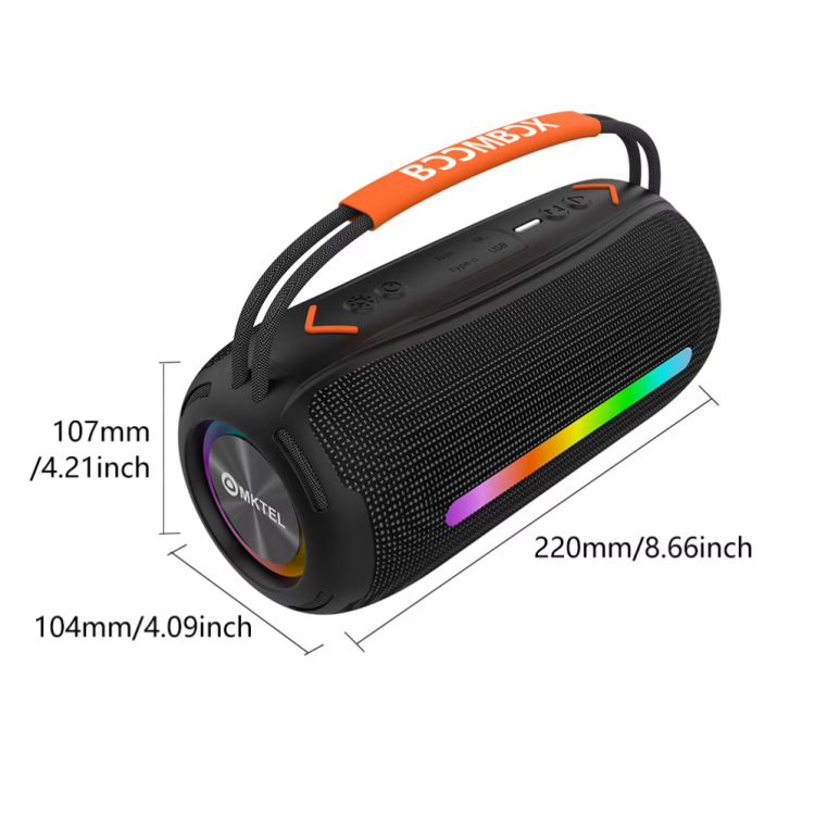 Безжична Bluetooth тонколона BoomBox 20W с RGB LED осветление