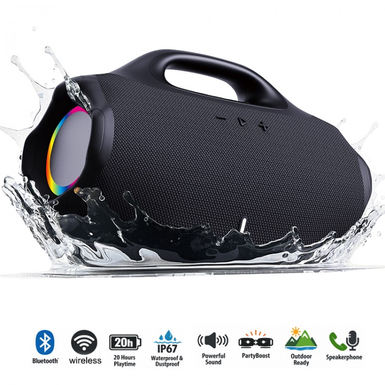 Безжична Bluetooth тонколона BoomBox 4, 40W, 3600 mAh Безжична Bluetooth тонколона BoomBox 4, 40W, 3600 mAh