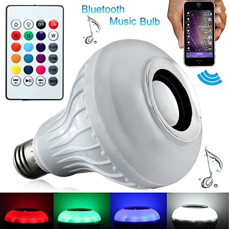 МУЗИКАЛНА LED КРУШКА С Bluetooth И ВИСОКОГОВОРИТЕЛ