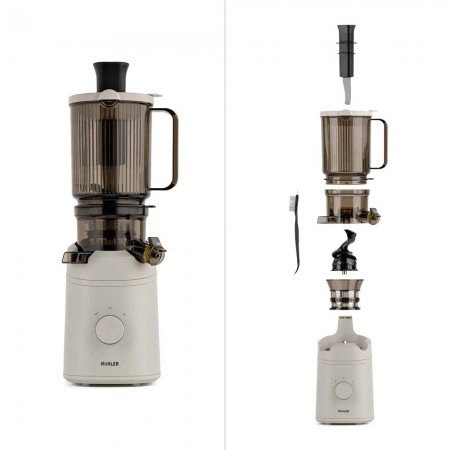 Сокоизстисквачка бавнооборотна Muhler MSJ-250 Dune, 250W, DC мотор, 125 мм. отвор