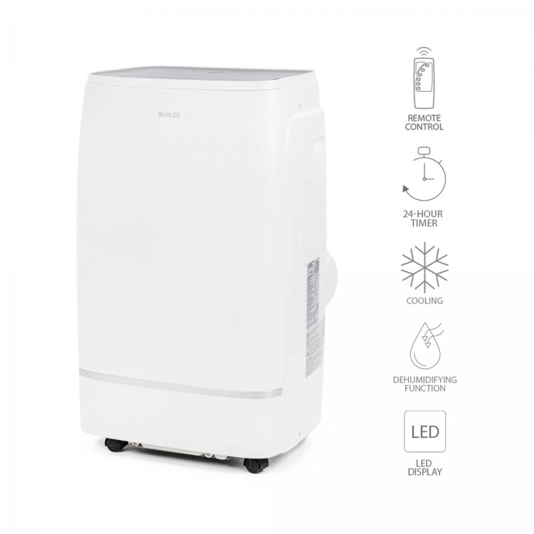 Мобилен климатик Muhler MPAC12-C, 12000BTU, охл