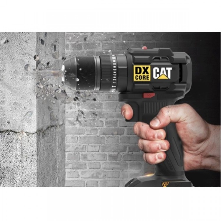 Ударна бормашина CAT DX1010, 18V, 50Nm, Brushless, 2 бр. 2.0Ah батерии и зарядно Ударна бормашина CAT DX1010, 18V, 50Nm, Brushless, 2 бр. 2.0Ah батерии и зарядно