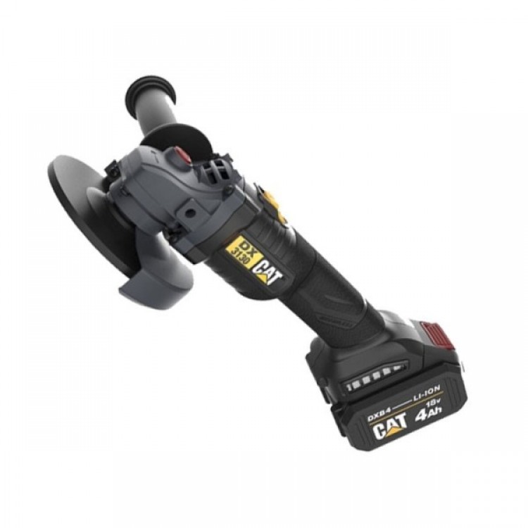 Акумулаторен ъглошлайф CAT DX3130 18V 125мм с батерия и зарядно Акумулаторен ъглошлайф CAT DX3130 18V 125мм с батерия и зарядно