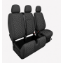Комплект 2+1 Тапицерия за MERCEDES SPRINTER W906 2006-2018 – Текстил, Черна с бял шев, 8 части Комплект 2+1 Тапицерия за MERCEDES SPRINTER W906 2006-2018 – Текстил, Черна с бял шев, 8 части